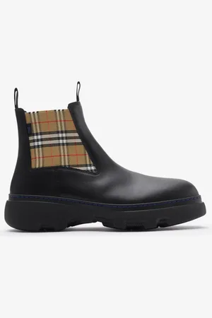 Burberry Chelsea-Stiefeletten „Creeper" aus Leder, Size: 45