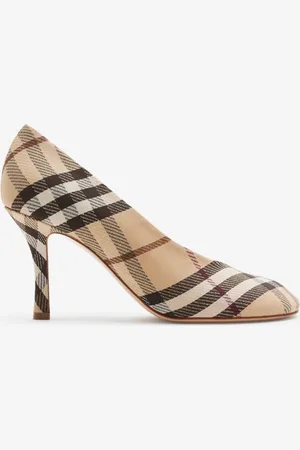 Burberry Pumps „Baby" in Check mit hohem Absatz, Size: 39