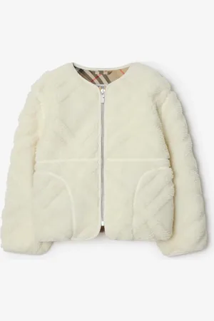 Burberry Fleece-Jacke in Check, Size: 8Y