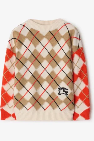 Burberry Wollpullover im Argyle-Design, Size: 6Y