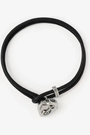 Burberry Lederarmband „B Shield", Size: XS