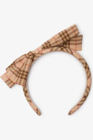 Burberry Baumwoll-Haarreif in Check, Size: OS