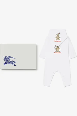 Burberry Zweiteiliges Baby-Geschenkset aus Baumwolle mit Thomas Teddybär, Size: 9M