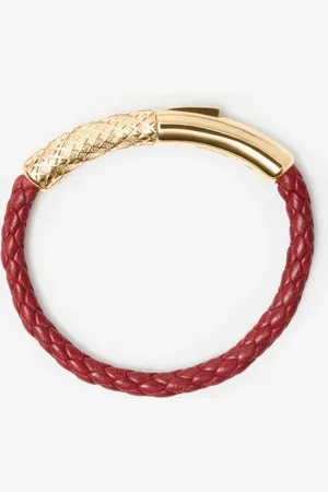 Burberry Lederarmband mit Karodetail