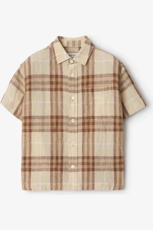 Burberry Leinenhemd mit Karomuster, Size: 12Y