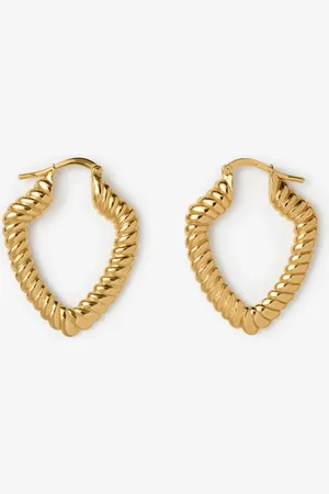 Burberry Kleine Creolen-Ohrringe „Shield Twisted"