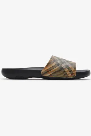 Burberry Slides „Dive" in Check, Size: 45