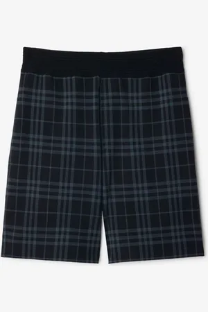 Burberry Stretchbaumwollmisch-Shorts in Check
