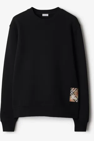 Burberry Baumwollsweatshirt mit Check-Label