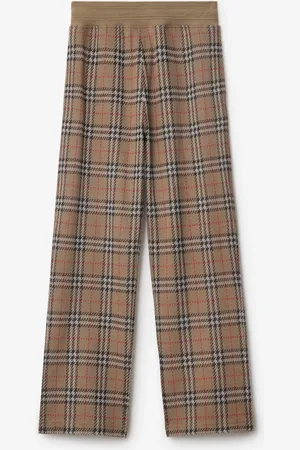 Burberry Baumwollmisch-Trainingshose in Check, Size: XS
