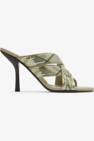 Burberry Mesh-Mules „Cabana Maille" in Check, Size: 37