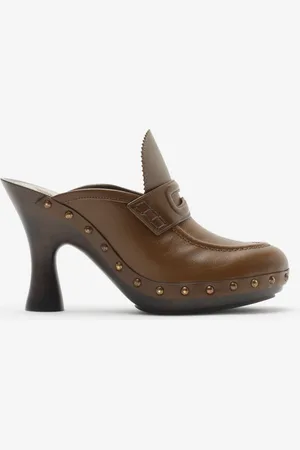 Burberry Clogs „Potter" aus Leder, Size: 38