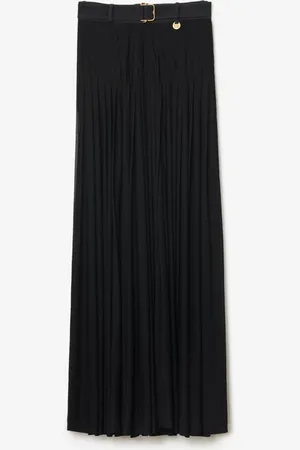 Burberry Maxi-Faltenrock aus Kreppjersey, Size: 06