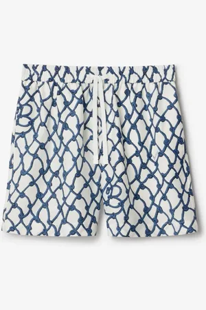 Burberry Seidenshorts mit Knotenmuster, Size: 04