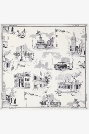 Burberry Seidenschal mit Londoner Wahrzeichen