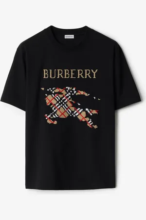 Burberry Baumwoll-T-Shirt mit EKD-Motiv im Kreuzstich