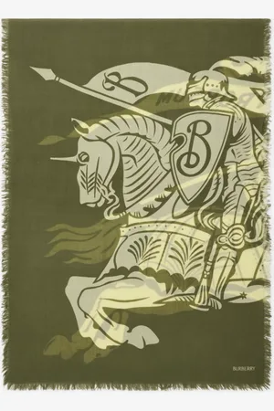 Burberry Breiterer Wollschal mit EKD-Motiv