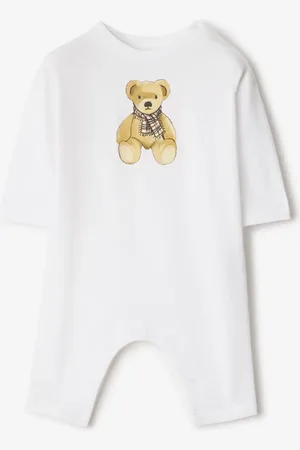 Burberry Baumwoll-Strampelanzug mit Thomas Teddybär, Size: 1M