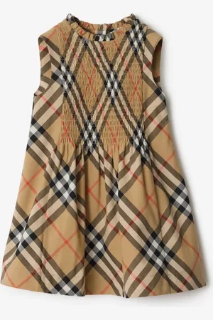 Burberry Kleid aus Baumwollpopelin in Check, Size: 2Y