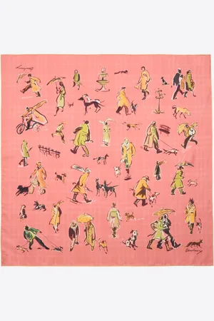 Burberry Seidenschal mit Hundemotiven