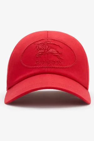Burberry Gabardine-Basecap mit Knight Stamp