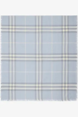 Burberry Breiterer Wollschal in Check