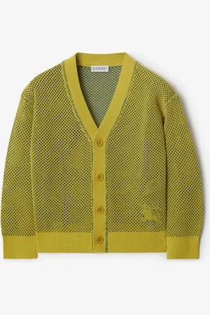 Burberry Mesh-Cardigan aus Baumwolle und Nylon, Size: 6Y