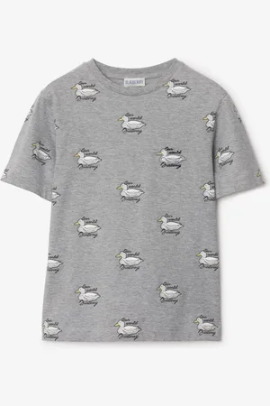 Burberry Baumwoll-T-Shirt mit Entenmotiv, Size: 6Y