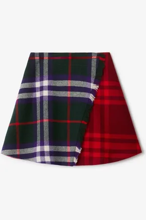 Burberry Woll-Kilt in Check, Size: 6Y