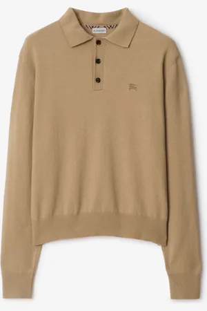 Burberry Langärmeliges Kaschmirmisch-Poloshirt