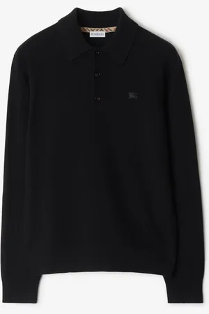 Burberry Langärmeliges Kaschmirmisch-Poloshirt