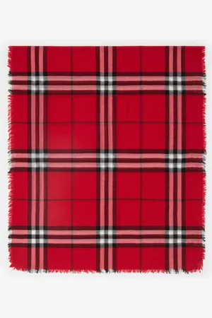 Burberry Breiterer Wollschal in Check