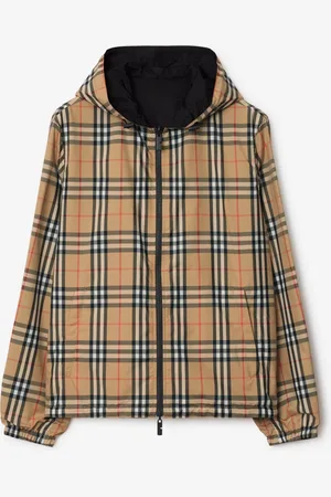 Burberry Wendbare Kapuzenjacke in Check, Size: L
