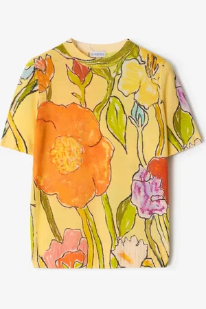 Burberry Oberteil aus Wolle mit Highgrove-Blumenmotiv