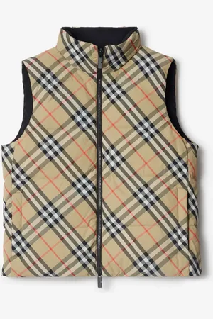 Burberry Wendbare wattierte Nylonweste in Check