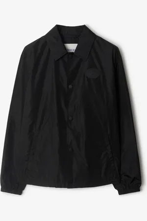 Burberry Coach-Jacke aus Nylon mit Knight Stamp, Size: XL