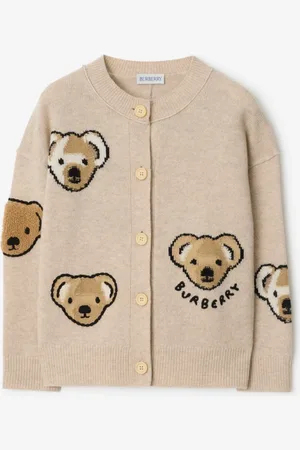 Burberry Wollcardigan mit Thomas Teddybär-Motiv, Size: 8Y