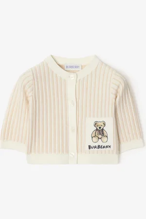 Burberry Baumwollcardigan mit Thomas Teddybär-Motiv, Size: 1M