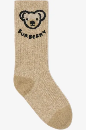 Burberry Wollmischsocken mit Thomas Teddybär, Size: 30-32