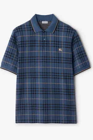 Burberry Baumwoll-Poloshirt in Check, Size: XXL