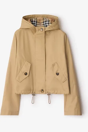 Burberry Kurzer Parka aus Gabardine, Size: 08