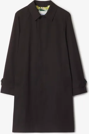 Burberry Langer Gabardine-Car Coat mit Highgrove-Motiv, Size: 52