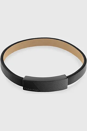 Calvin Klein Lederarmband mit Logo-Plakette