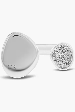 Calvin Klein Offener Ring mit Kristall in organischer Form