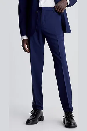 Calvin Klein Schmale Anzughose aus Stretch-Wolle