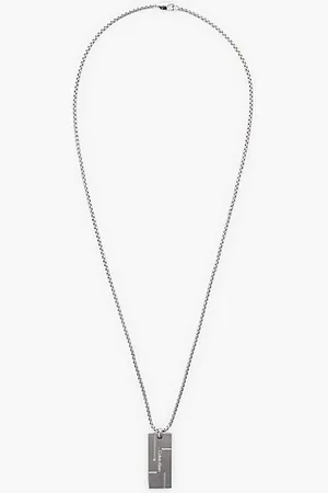 Calvin Klein Geometrische Halskette mit Gitter-Anhänger