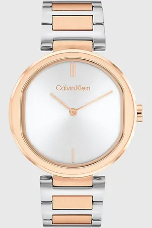 Calvin Klein Zweifarbige skulpturale Armbanduhr