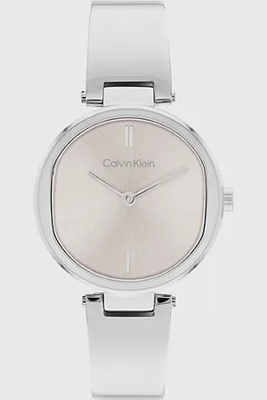Calvin Klein Skulpturale polierte Armreifuhr