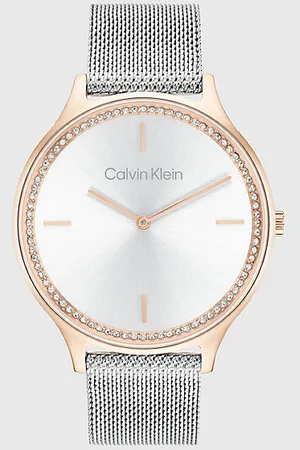 Calvin Klein Armbanduhr mit Kristalllünette