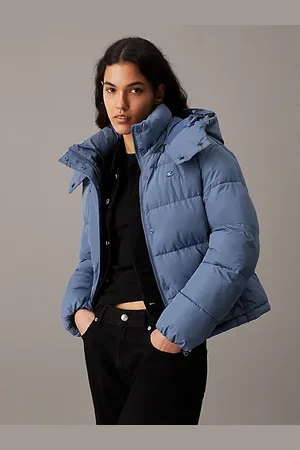 Calvin Klein Kurze Steppjacke mit Kapuze